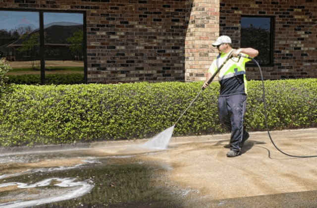 commercial concrete cleaning in cypress